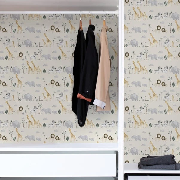 NuWallpaper Nu Wall Self Adhesive Safari Natural Wallpaper 8 NuWallpaper Nu Wall Self Adhesive Safari Natural Wallpaper - Image 6