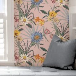 NuWallpaper Nu Wall Self Adhesive Tropical Floral Pink Wallpaper -Furn Shop 30782989 alt04