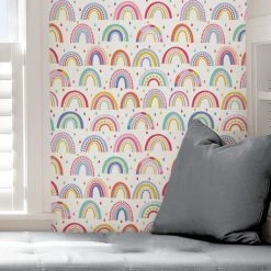 NuWallpaper Nu Wall Self Adhesive Over The Rainbow Multi Wallpaper -Furn Shop 30782991 alt04