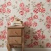 Dunelm Ashbourne Red Wallpaper -Furn Shop 30783002