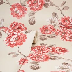 Dunelm Ashbourne Red Wallpaper -Furn Shop 30783002 alt02