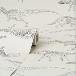 Natural History Museum Fossil Forager White Wallpaper 8 Natural History Museum Fossil Forager White Wallpaper -Furn Shop 30783029 alt02