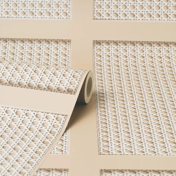 Dunelm Cane Panel Natural Wallpaper 5 Dunelm Cane Panel Natural Wallpaper - Image 3