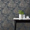 Dunelm Archive Pagoda Navy Wallpaper -Furn Shop 30783061
