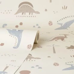 Dunelm Dinosaur Natural Wallpaper 9 Dunelm Dinosaur Natural Wallpaper -Furn Shop 30783095 alt02