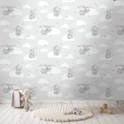 Disney Dumbo Grey Wallpaper