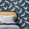 Dunelm Flying Cranes Navy Wallpaper 2 Dunelm Flying Cranes Navy Wallpaper -Furn Shop 30783156
