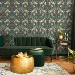 Dunelm Havisham Bottle Green Wallpaper 9 Dunelm Havisham Bottle Green Wallpaper -Furn Shop 30783964 alt02
