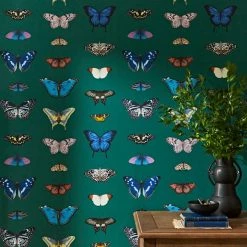 Natural History Museum Butterfly Curator Emerald Wallpaper -Furn Shop 30788625 alt01