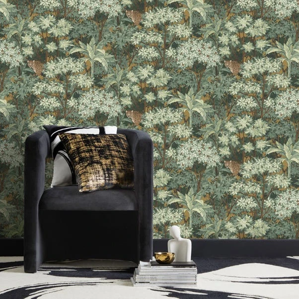 Dunelm Leopard Trees Wallpaper 4 Dunelm Leopard Trees Wallpaper - Image 2