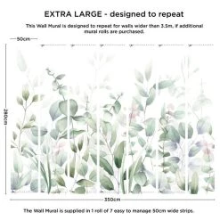 Dunelm Watercolour Leaves Mural -Furn Shop 30790388 alt04