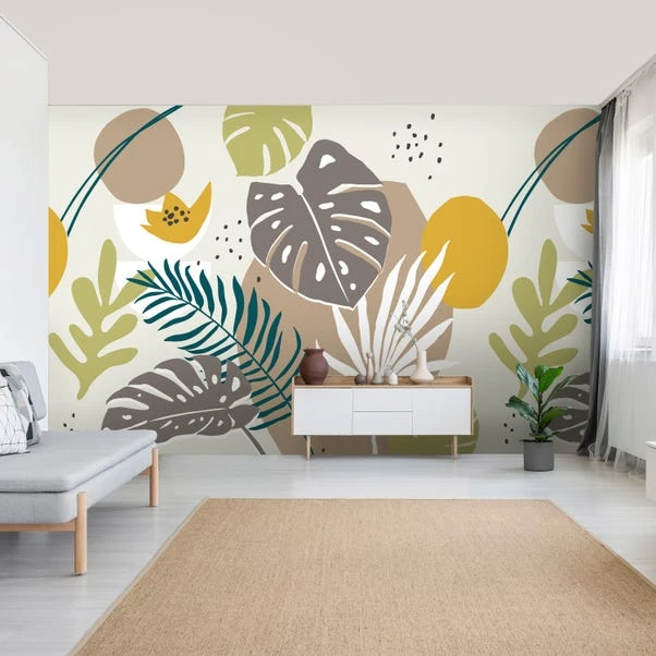Dunelm Tropical Abstract Mural 4 Dunelm Tropical Abstract Mural - Image 2