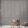 Dunelm Wood Panel Grey Mural -Furn Shop 30790397