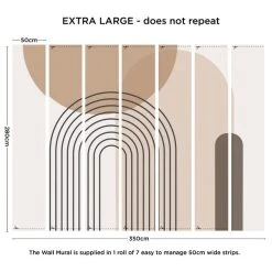 Dunelm Boho Geo Natural Mural -Furn Shop 30790690 alt04