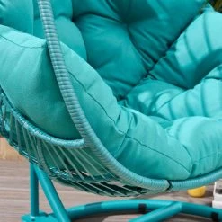 Dunelm Elements Peacock Hanging Egg Chair 7 Dunelm Elements Peacock Hanging Egg Chair -Furn Shop 30791543 alt02