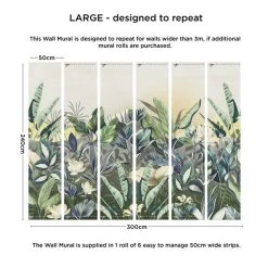 Dunelm Vintage Jungle Mural -Furn Shop 30792518 alt03