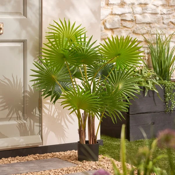 Dunelm Fan Palm Tree 100cm 3 Dunelm Fan Palm Tree 100cm