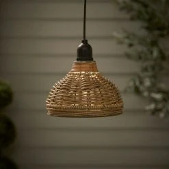 Churchgate Grey Polyrattan Pendant Light Lamp Shade Solar D15cm 10 Churchgate Grey Polyrattan Pendant Light Lamp Shade Solar D15cm -Furn Shop 30792766 alt02