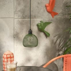 Elements Mesh Pendant Light 12x10cm Olive