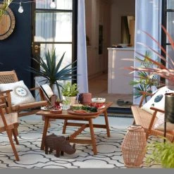Dunelm San Marino Solar Poly Rattan Lantern Large 9 Dunelm San Marino Solar Poly Rattan Lantern Large -Furn Shop 30792775 alt07