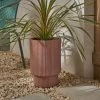 Dunelm Fibre Clay Round Planter With Base -Furn Shop 30792959