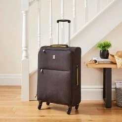 Elements Grey And Ochre Suitcase