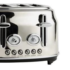 Dunelm Retro Stainless Steel 4 Slice Toaster 8 Dunelm Retro Stainless Steel 4 Slice Toaster -Furn Shop 30794945 alt02