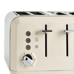 Dunelm Spectrum Cream 4 Slice Toaster 8 Dunelm Spectrum Cream 4 Slice Toaster -Furn Shop 30794953 alt02