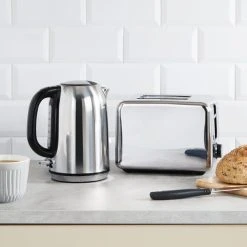 Dunelm Stainless Steel Kettle And Toast Set