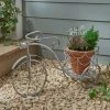 Dunelm Galvanised Metal Bike Planter -Furn Shop 30795305