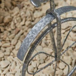 Dunelm Galvanised Metal Bike Planter -Furn Shop 30795305 alt02