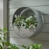 Dunelm Round Wall Planter Galvanised 1 Dunelm Round Wall Planter Galvanised -Furn Shop 30795363