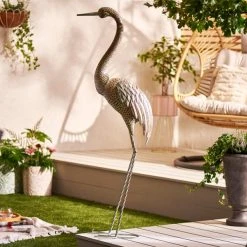 Dunelm Metal Heron Decor