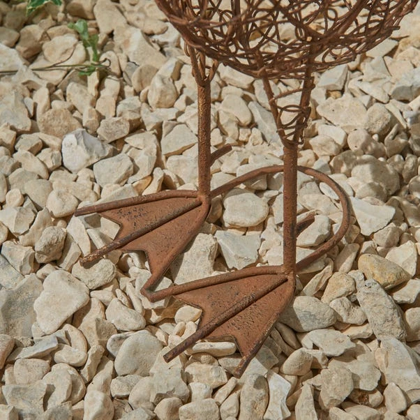 Dunelm Rusty Metal Duck Large Ornament 4 Dunelm Rusty Metal Duck Large Ornament - Image 2