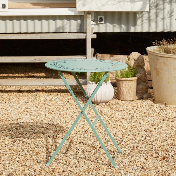 Dunelm Churchgate Green Metal Bistro Set 5 Dunelm Churchgate Green Metal Bistro Set - Image 3