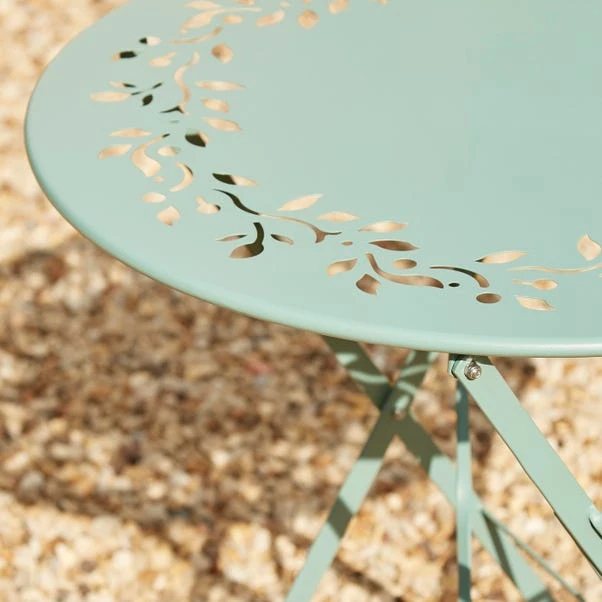 Dunelm Churchgate Green Metal Bistro Set 7 Dunelm Churchgate Green Metal Bistro Set - Image 5