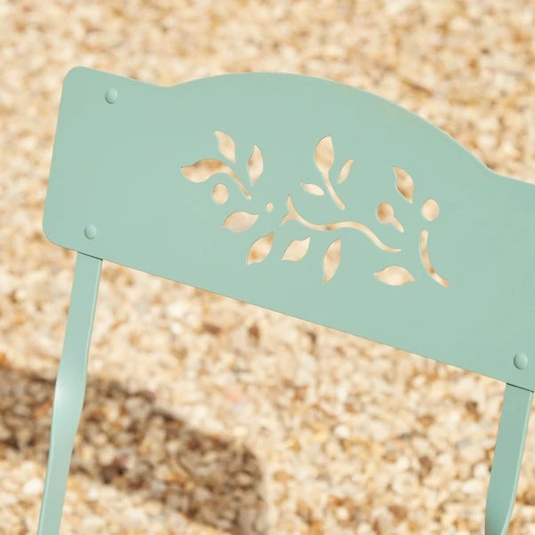 Dunelm Churchgate Green Metal Bistro Set 8 Dunelm Churchgate Green Metal Bistro Set - Image 6