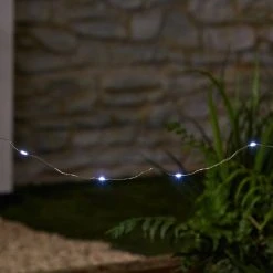 Dunelm 20L White LED Copper Lights