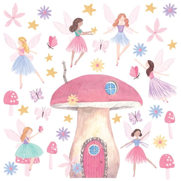 Dunelm Fairy Garden Large Wall Sticker 6 Dunelm Fairy Garden Large Wall Sticker - Image 4