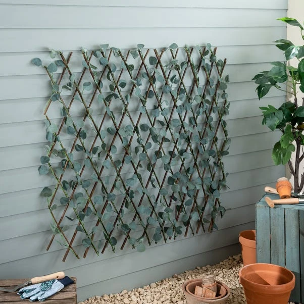 Dunelm Artificial Eucalyptus Trellis 180cm 3 Dunelm Artificial Eucalyptus Trellis 180cm