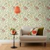 Arts And Crafts Botanical Cream Wallpaper -Furn Shop 30801561