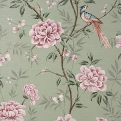 Crown Wallpaper Akina Floral Sage Wallpaper -Furn Shop 30801587 alt03