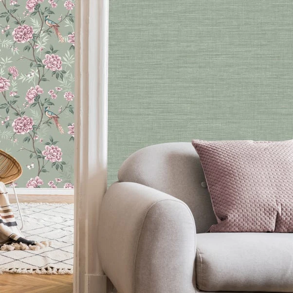 Crown Wallpaper Akina Texture Sage Wallpaper 4 Crown Wallpaper Akina Texture Sage Wallpaper - Image 2