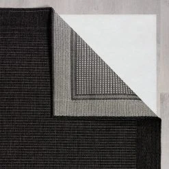 Dunelm Twill Jute Look Indoor Outdoor Black Rug 9 Dunelm Twill Jute Look Indoor Outdoor Black Rug -Furn Shop 30808888 alt04