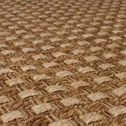 Dunelm Basketweave Jute Look Indoor Outdoor Rug -Furn Shop 30812329 alt02