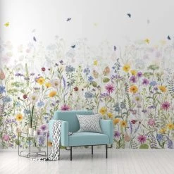 Dunelm Spring Flowers Multicoloured Mural
