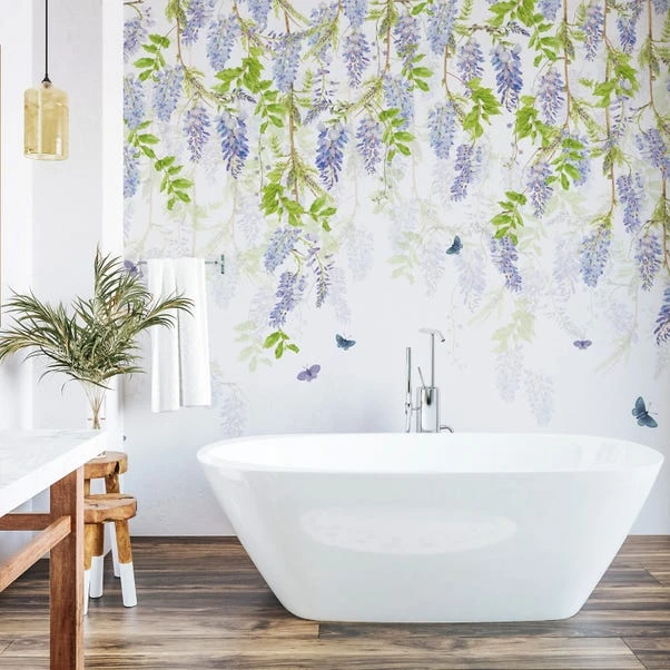 Dunelm Whispering Wisteria Blue Mural 4 Dunelm Whispering Wisteria Blue Mural - Image 2