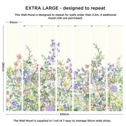 Dunelm Floral Garden Lilac Mural -Furn Shop 30818429 alt03
